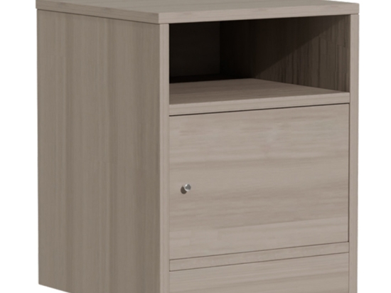 ΚΟΜΟΔΙΝΟ FOLY PAKOWORLD ΜΕ ΕΝΑ ΝΤΟΥΛΑΠΙ ΓΚΡΙ OAK 40X40X50ΕΚ