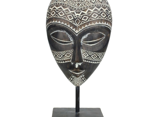ΔΙΑΚΟΣΜΗΤΙΚΟ ARTELIBRE ΜΑΣΚΑ ΚΑΦΕ POLYRESIN 13X7X28.5CM