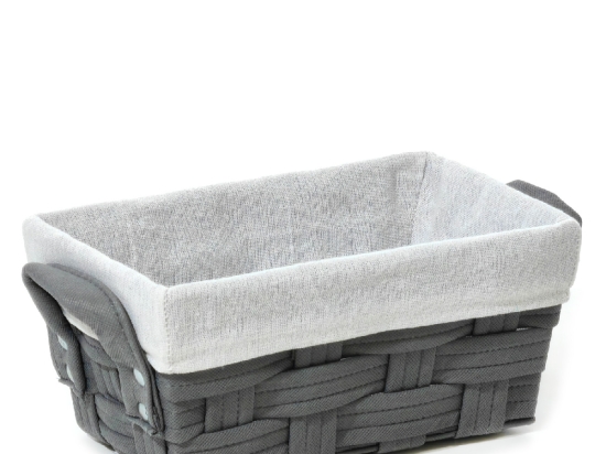 ΚΑΛΑΘΙ ΑΠΟΘΗΚΕΥΣΗΣ ΓΚΡΙ POLYESTER 28X17X13CM