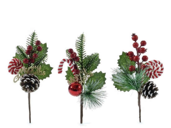 ΚΛΑΔΙ BERRIES ΚΟΥΚΟΥΝΑΡΙΑ 26CM ΣΕ 3 ΣΧΕΔΙΑ