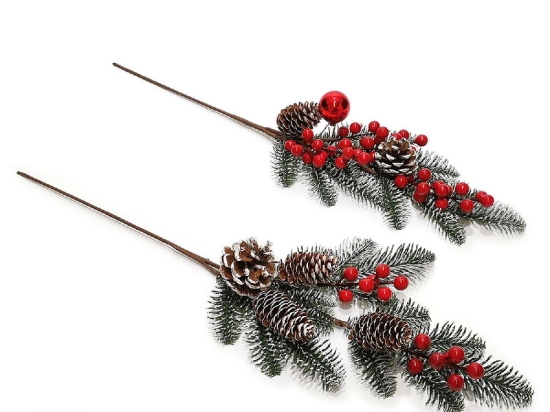 ΚΛΑΔΙ BERRIES ΚΟΥΚΟΥΝΑΡΙΑ 60CM ΣΕ 2 ΣΧΕΔΙΑ