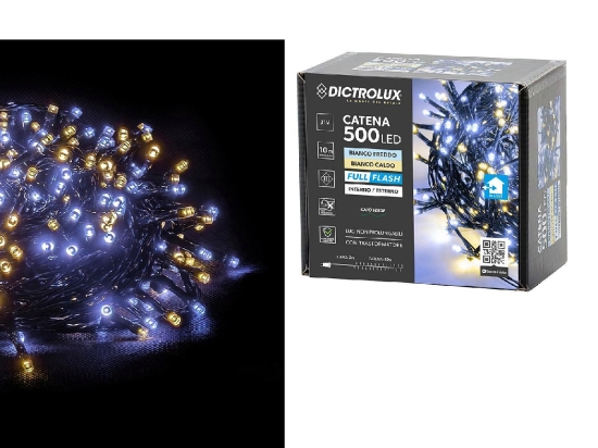 500 LED ΕΣΩΤ. & ΕΞΩΤ. ΧΩΡΟΥ ΜΕ ΜΕΤΑΣΧΗΜΑΤΙΣΤΗ ΨΥΧΡΟ ΚΑΙ ΘΕΡΜΟ ΛΕΥΚΟ ΦΩΣ ΠΡΑΣΙΝΟ ΚΑΛΩΔΙΟ ΜΗ ΕΠΕΚΤΕΙΝΟΜΕΝΟ IP44 31V 13M