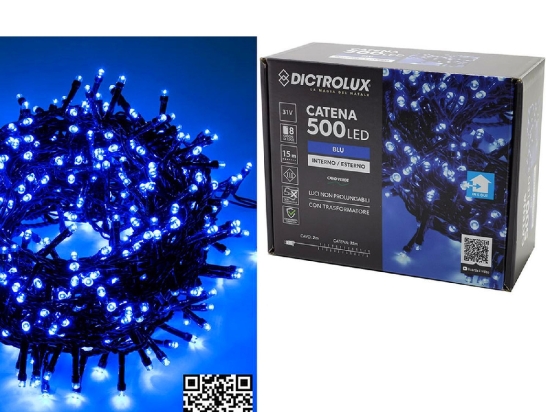 500 LED ΕΣΩΤ. & ΕΞΩΤ. ΧΩΡΟΥ ΜΕ 8 ΠΡΟΓΡΑΜΜΑΤΑ ΚΑΙ ΜΕΤΑΣΧΗΜΑΤΙΣΤΗ ΜΠΛΕ ΦΩΣ ΠΡΑΣΙΝΟ ΚΑΛΩΔΙΟ ΜΗ ΕΠΕΚΤΕΙΝΟΜΕΝΟ IP44 31V 17M