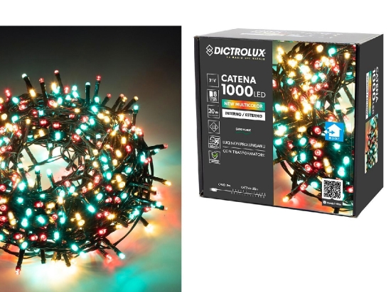 1000 LED ΕΣΩΤ. & ΕΞΩΤ. ΧΩΡΟΥ ΜΕ 8 ΠΡΟΓΡΑΜΜΑΤΑ ΚΑΙ ΜΕΤΑΣΧΗΜΑΤΙΣΤΗ ΠΟΛΥΧΡΩΜΟ ΦΩΣ ΠΡΑΣΙΝΟ ΚΑΛΩΔΙΟ ΜΗ ΕΠΕΚΤΕΙΝΟΜΕΝΟ IP44 31V