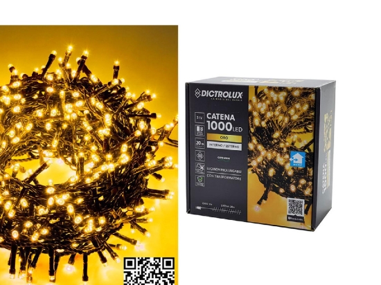 1000 LED ΕΣΩΤ. & ΕΞΩΤ. ΧΩΡΟΥ ΜΕ 8 ΠΡΟΓΡΑΜΜΑΤΑ ΚΑΙ ΜΕΤΑΣΧΗΜΑΤΙΣΤΗ ΧΡΥΣΟ ΦΩΣ ΠΡΑΣΙΝΟ ΚΑΛΩΔΙΟ ΜΗ ΕΠΕΚΤΕΙΝΟΜΕΝΟ IP44 31V 22M