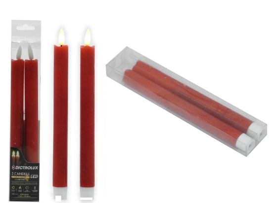 ΚΕΡΙ LED ΚΟΚΚΙΝΟ Φ2.2CM ΣΕΤ 2ΤΜΧ