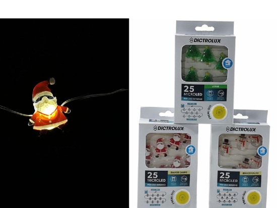 25 MICROLED ΕΣΩΤ. ΧΩΡΟΥ ΘΕΡΜΟ ΛΕΥΚΟ ΦΩΣ ΔΙΑΦΑΝΟ ΚΑΛΩΔΙΟ ΜΠΑΤΑΡΙΑΣ 1M