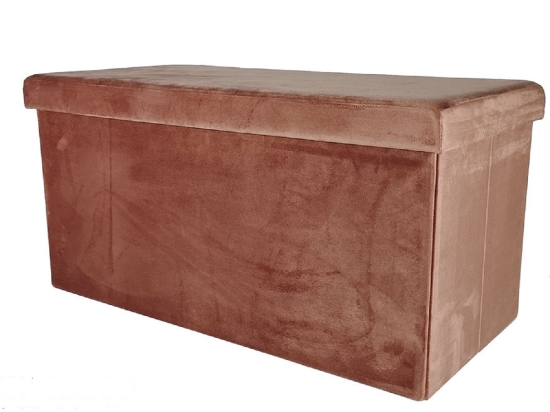 ΠΟΥΦ ΒΕΛΟΥΤΕ ΡΟΖ ΒΕΛΟΥΔΟ 76X38X38CM
