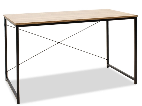 ΓΡΑΦΕΙΟ ΕΡΓΑΣΙΑΣ RAMON PAKOWORLD ΦΥΣΙΚΟ-ΜΑΥΡΟ 120X60,5X70ΕΚ