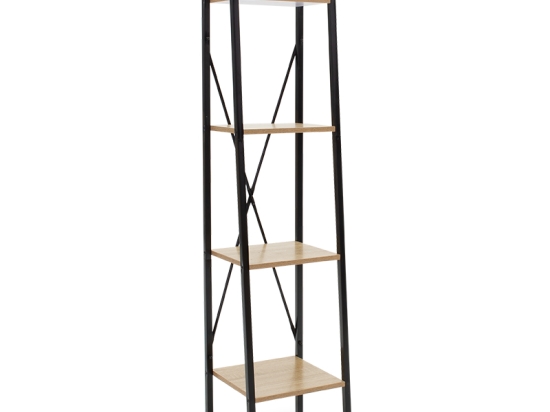 ΒΙΒΛΙΟΘΗΚΗ RAMON PAKOWORLD ΦΥΣΙΚΟ-ΜΑΥΡΟ 34X32,5X148ΕΚ