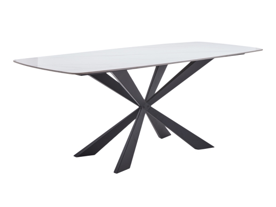 ΤΡΑΠΕΖΙ VIANO PAKOWORLD SINTERED STONE ΑΝΟΙΧΤΟ ΓΚΡΙ-ΜΑΥΡΟ 180X85X76ΕΚ