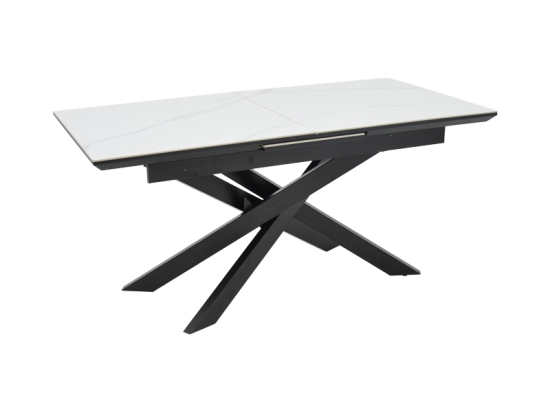 ΤΡΑΠΕΖΙ ROGEMI PAKOWORLD ΓΚΡΙ MDF-ΜΑΥΡΟ ΜΕΤΑΛΛΟ 160-200X90X75ΕΚ