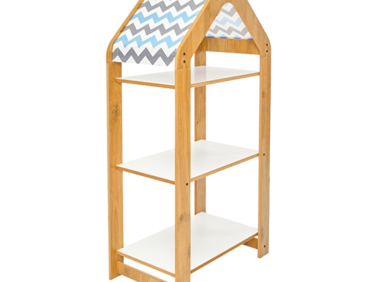 ΡΑΦΙΕΡΑ MONTESSORI ZOILEN I PAKOWORLD ΛΕΥΚΟ-ΦΥΣΙΚΟ-ΜΠΛΕ MDF 50X30X100ΕΚ