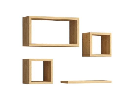 ΡΑΦΙΕΡΑ BABINE PAKOWORLD ΜΕΛΑΜΙΝΗ ΣΕ OAK ΑΠΟΧΡΩΣΗ 84X15X44ΕΚ