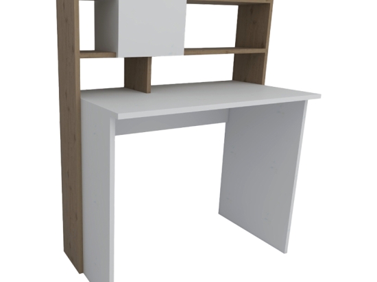 ΓΡΑΦΕΙΟ ΕΡΓΑΣΙΑΣ KOOGI PAKOWORLD ΣΕ OAK-ΛΕΥΚΗ ΑΠΟΧΡΩΣΗ 94X60X118ΕΚ