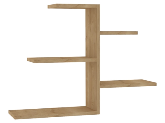 ΡΑΦΙΕΡΑ ΤΟΙΧΟΥ CALLUM PAKOWORLD ΣΕ OAK ΑΠΟΧΡΩΣΗ 82.2X19,6X48ΕΚ