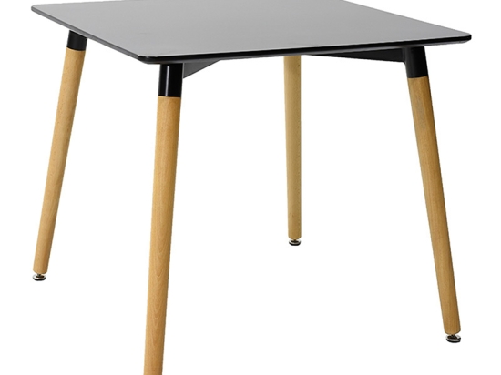 ΤΡΑΠΕΖΙ NATALI PAKOWORLD ΕΠΙΦΑΝΕΙΑ MDF ΜΑΥΡΟ 80X80X75ΕΚ
