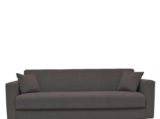 ΚΑΝΑΠΕΣ ΚΡΕΒΑΤΙ ARTELIBRE AMETHYST ΤΡΙΘΕΣΙΟΣ ΣΚΟΥΡΟ ΓΚΡΙ 214X78X78CM