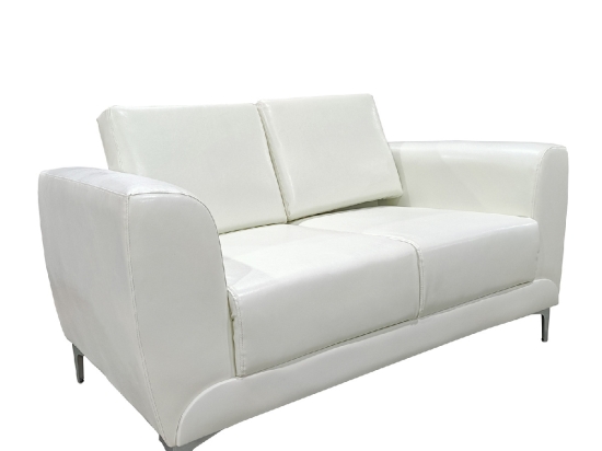 ΚΑΝΑΠΕΣ ΔΙΘΕΣΙΟΣ ARTELIBRE ELFRIC ΛΕΥΚΟ PU 142X81X81CM