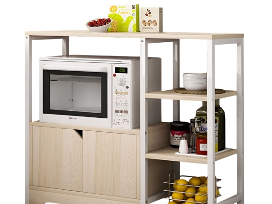ΡΑΦΙΕΡΑ ΚΟΥΖΙΝΑΣ ARTELIBRE LYNX MAPLE/ΛΕΥΚΟ MDF/ΜΕΤΑΛΛΟ 80X30X71CM