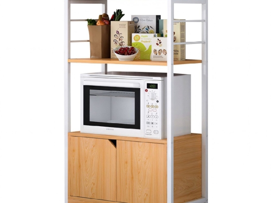 ΡΑΦΙΕΡΑ ΚΟΥΖΙΝΑΣ ARTELIBRE GORAL ΔΡΥΣ/ΛΕΥΚΟ MDF/ΜΕΤΑΛΛΟ 60X30X95CM