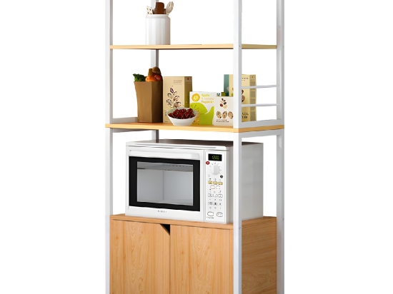 ΡΑΦΙΕΡΑ ΚΟΥΖΙΝΑΣ ARTELIBRE CARIBOU ΔΡΥΣ/ΛΕΥΚΟ MDF/ΜΕΤΑΛΛΟ 60X30X120CM