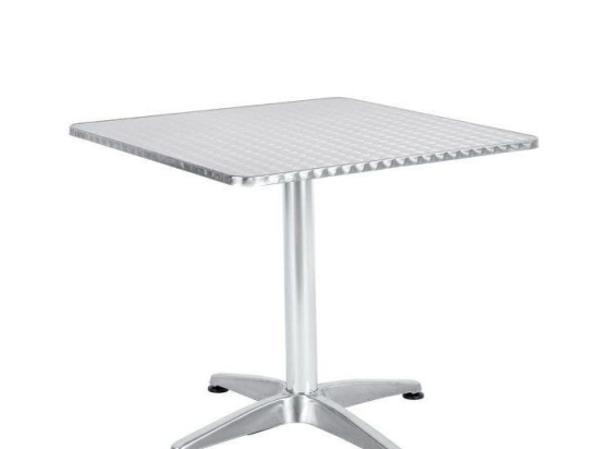 ΤΡΑΠΕΖΙ ARTELIBRE ΑΛΟΥΜΙΝΙΟΥ CALLISTO ΑΣΗΜΙ 70X70X70CM