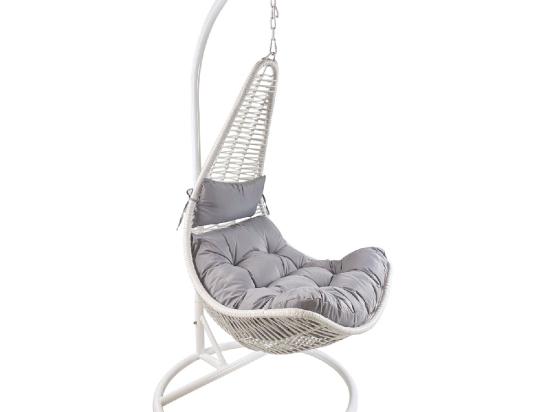 ΚΟΥΝΙΑ ΠΟΛΥΘΡΟΝΑ ARTELIBRE KEVIN ΛΕΥΚΟ/ΓΚΡΙ ΜΕΤΑΛΛΟ/RATTAN 80X70X195CM