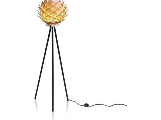 ΦΩΤΙΣΤΙΚΟ ΔΑΠΕΔΟΥ ARTELIBRE LOTUS ΜΠΕΖ MDF/ΜΕΤΑΛΛΟ 39X39X140CM