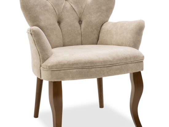 ΠΟΛΥΘΡΟΝΑ SAMARA PAKOWORLD ΥΦΑΣΜΑ ΜΠΕΖ ANTIQUE 67X62X78ΕΚ