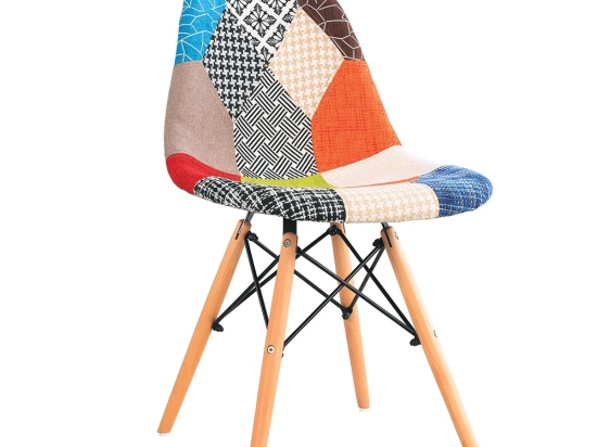 ΚΑΡΕΚΛΑ ARTELIBRE KEET PATCHWORK ΥΦΑΣΜΑ/ΞΥΛΟ 47X53X82CM