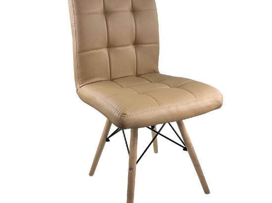 ΚΑΡΕΚΛΑ ΤΡΑΠΕΖΑΡΙΑΣ ARTELIBRE CUPPLESSUS CAPPUCCINO/ΦΥΣΙΚΟ PU/ΞΥΛΟ 43X55X86CM