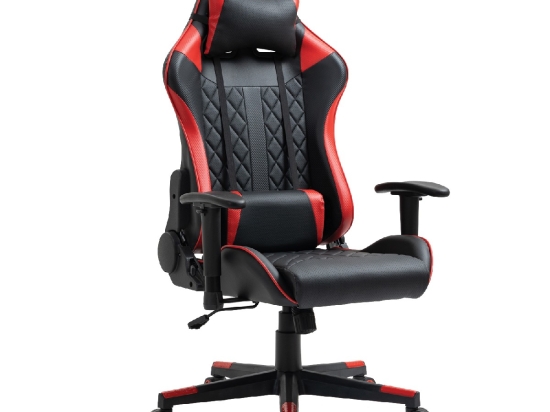 ΚΑΡΕΚΛΑ ΓΡΑΦΕΙΟΥ ARTELIBRE GAMING ENNIS ΚΟΚΚΙΝΟ/ΜΑΥΡΟ PVC 70X55X122-131CM