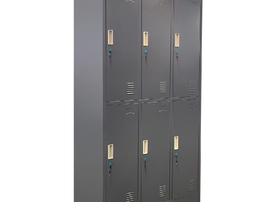 ΦΟΡΙΑΜΟΣ ARTELIBRE 6 ΘΕΣΕΩΝ EARNIL ΣΚΟΥΡΟ ΓΚΡΙ ΜΕΤΑΛΛΟ 90X45X185CM