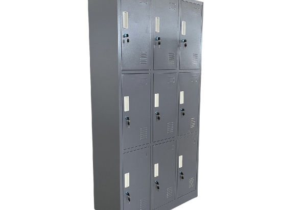 ΦΟΡΙΑΜΟΣ ARTELIBRE 9 ΘΕΣΕΩΝ EARNUR ΣΚΟΥΡΟ ΓΚΡΙ ΜΕΤΑΛΛΟ 90X45X185CM