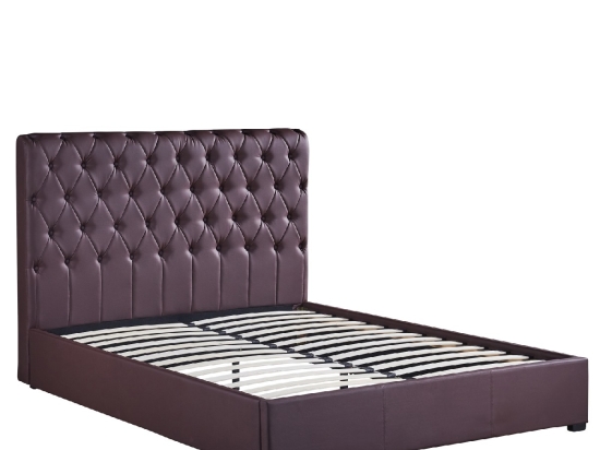 ΚΡΕΒΑΤΙ ARTELIBRE ARABIS ΚΑΦΕ PU (ΣΤΡΩΜΑ 150X200CM)
