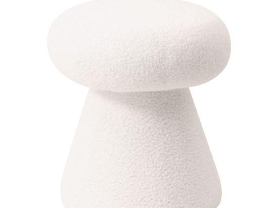 ΣΚΑΜΠΟ ARTELIBRE TRIACYTIS ΛΕΥΚΟ ΥΦΑΣΜΑ TEDDY 38X38X42CM