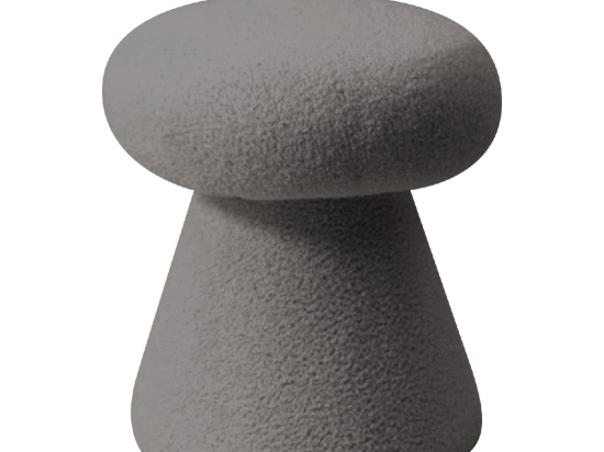 ΣΚΑΜΠΟ ARTELIBRE TRIACYTIS ΓΚΡΙ ΥΦΑΣΜΑ TEDDY 38X38X42CM