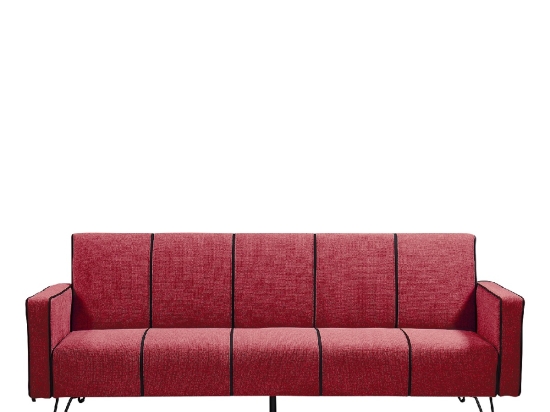 ΚΑΝΑΠΕΣ ΚΡΕΒΑΤΙ ARTELIBRE BELLINI ΚΟΚΚΙΝΟ 201X89X82CM