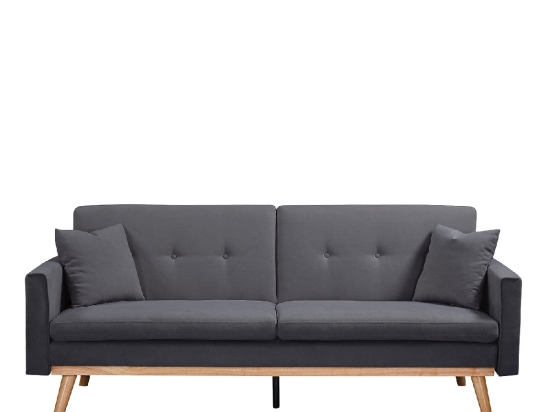 ΚΑΝΑΠΕΣ ΚΡΕΒΑΤΙ ARTELIBRE BELVIA ΣΚΟΥΡΟ ΓΚΡΙ 202X89X83CM