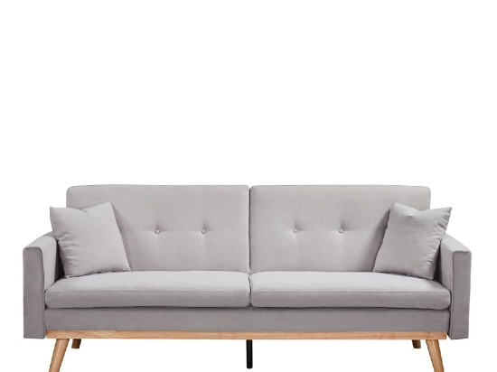 ΚΑΝΑΠΕΣ ΚΡΕΒΑΤΙ ARTELIBRE BELVIA ΑΝΟΙΧΤΟ ΓΚΡΙ 202X89X83CM