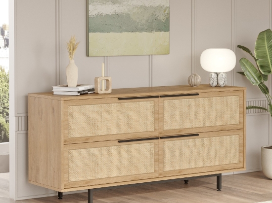 ΜΠΟΥΦΕΣ ARTELIBRE CORNWALL ΦΥΣΙΚΟ ΜΟΡΙΟΣΑΝΙΔΑ/ΜΕΤΑΛΛΟ 44.5X160X74.3CM