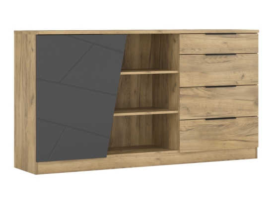 ΜΠΟΥΦΕΣ PHOEBE PAKOWORLD ΣΕ SONOMA - ΓΚΡΙ ΑΠΟΧΡΩΣΗ 170.2X40X92ΕΚ