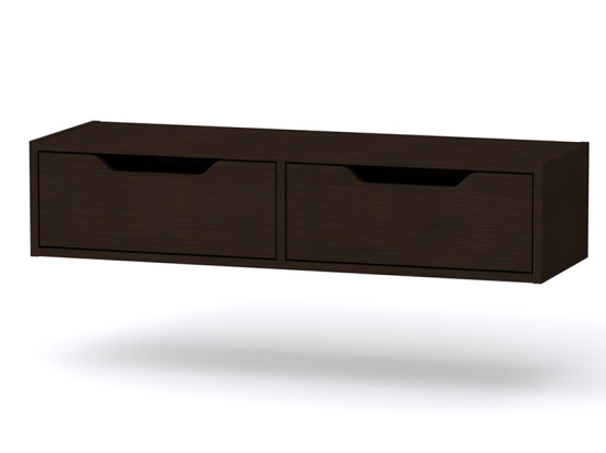 ΚΟΝΣΟΛΑ-ΤΟΥΑΛΕΤΑ ALBERTO PAKOWORLD ΚΡΕΜΑΣΤΗ WENGE 100X32.5X22ΕΚ