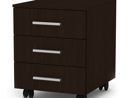 ΣΥΡΤΑΡΙΕΡΑ ΤΡΟΧΗΛΑΤΗ LUKE PAKOWORLD WENGE 40X48.5X53.5ΕΚ