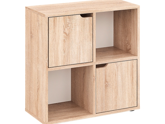 ΒΙΒΛΙΟΘΗΚΗ BOOKEL PAKOWORLD ΣΕ SONOMA ΑΠΟΧΡΩΣΗ 59.6X27.5X60.4ΕΚ