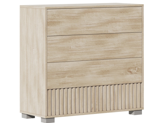 ΣΥΡΤΑΡΙΕΡΑ BRUSE PAKOWORLD ΜΕΛΑΜΙΝΗ ΣΕ SONOMA-OAK ΑΠΟΧΡΩΣΗ 96.7X40.5X92.9ΕΚ