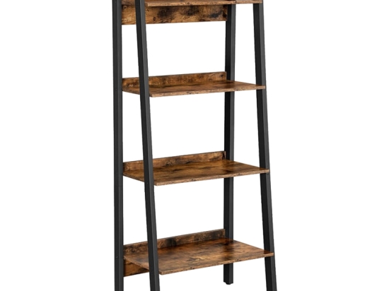 ΒΙΒΛΙΟΘΗΚΗ ZEGRIA PAKOWORLD ΚΑΡΥΔΙ-ΜΑΥΡΟ ΜΕΛΑΜΙΝΗΣ 56X34X137ΕΚ
