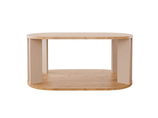 ΤΡΑΠΕΖΙ SOLKA PAKOWORLD ΣΕ OAK ΑΠΟΧΡΩΣΗ ΜΕ ΑΝΟΙΧΤΟ ΓΚΡΙ 90X56X40ΕΚ