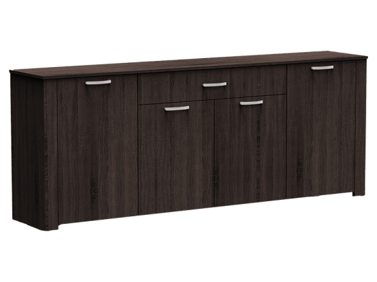 ΜΠΟΥΦΕΣ KINLEY PAKOWORLD GREY-WENGE 210X40X82ΕΚ
